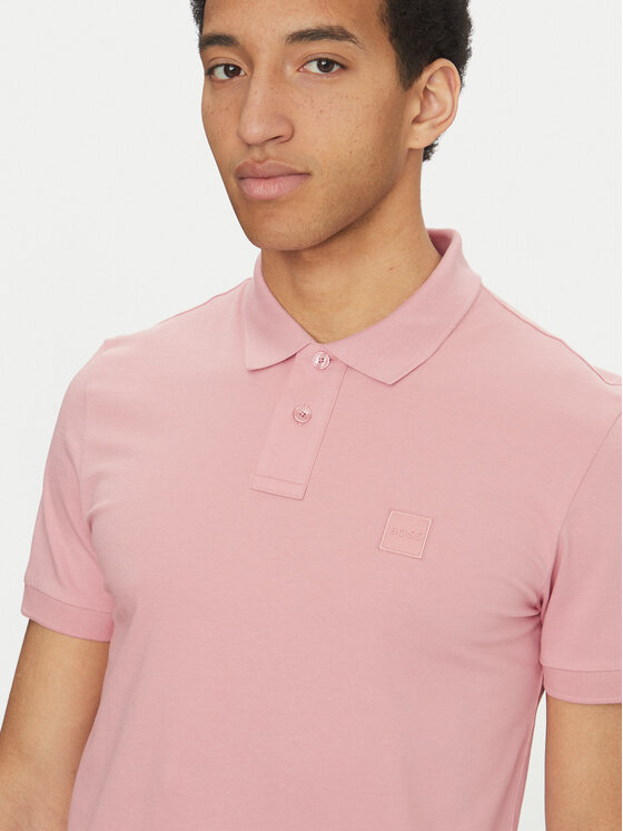 BOSS BOSS Polo Passenger 50507803 Różowy Slim Fit