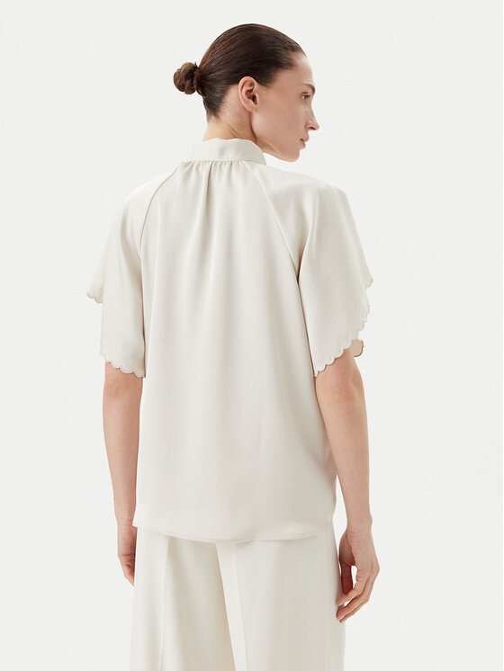 Bruuns Bazaar Bruuns Bazaar Majica Beckia Wendi BBW4439 Écru Regular Fit