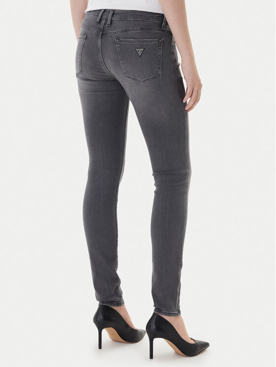 Guess Guess Jeansy Annette W2YA99 D4PZ2 Šedá Skinny Fit