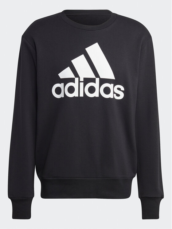 adidas adidas Μπλούζα Essentials French Terry Big Logo Sweatshirt IC9324 Μαύρο Regular Fit