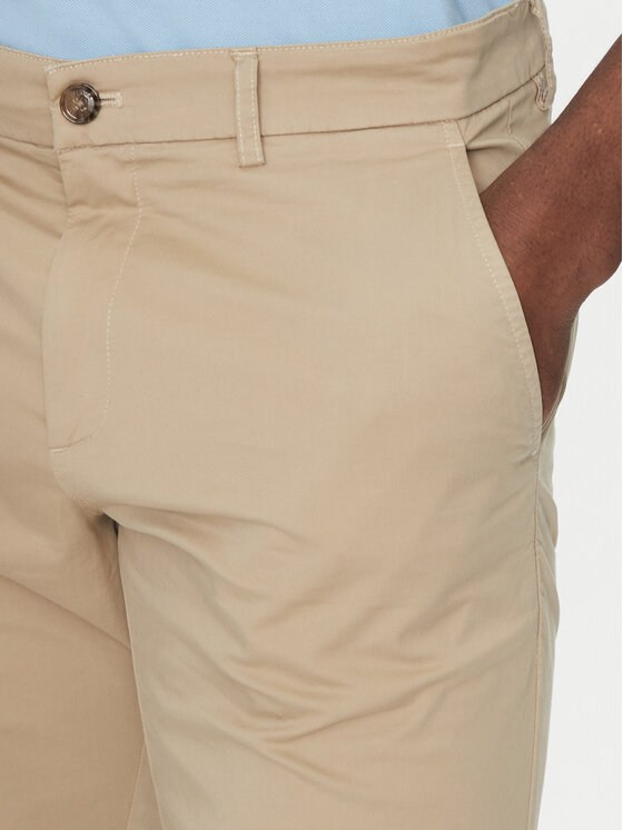 Hechter Paris Hechter Paris Szorty materiałowe 26664 151365 Beżowy Regular Fit