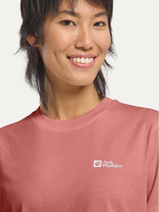 Jack Wolfskin Jack Wolfskin T-shirt Essential 1808352 Ružičasta Regular Fit