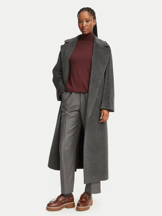 Weekend Max Mara Weekend Max Mara Вовняне пальто Tempera 2625016072 Сірий Regular Fit