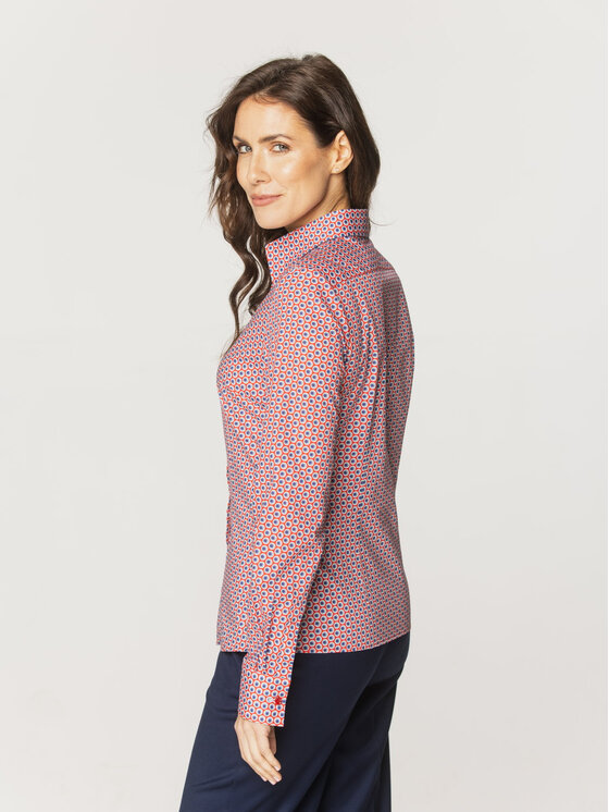 Willsoor Willsoor Koszula 61300 Czerwony Regular Fit