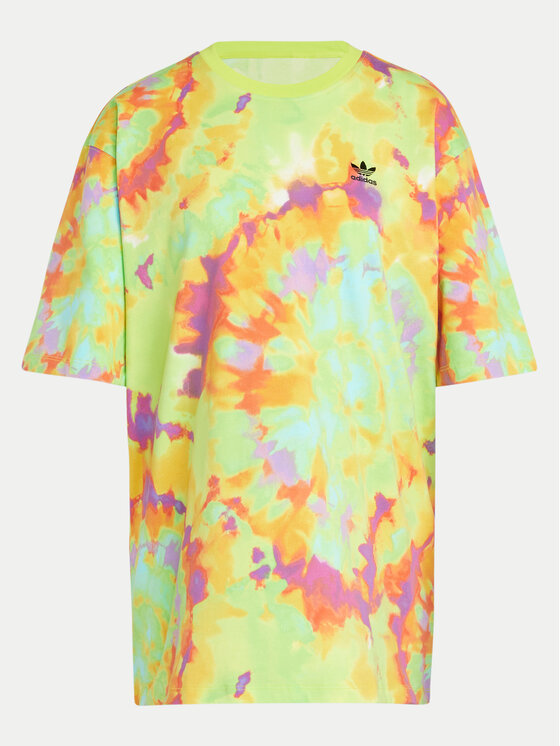 adidas T Shirt Tie Dyed IY7595 Bunt Loose Fit Modivo