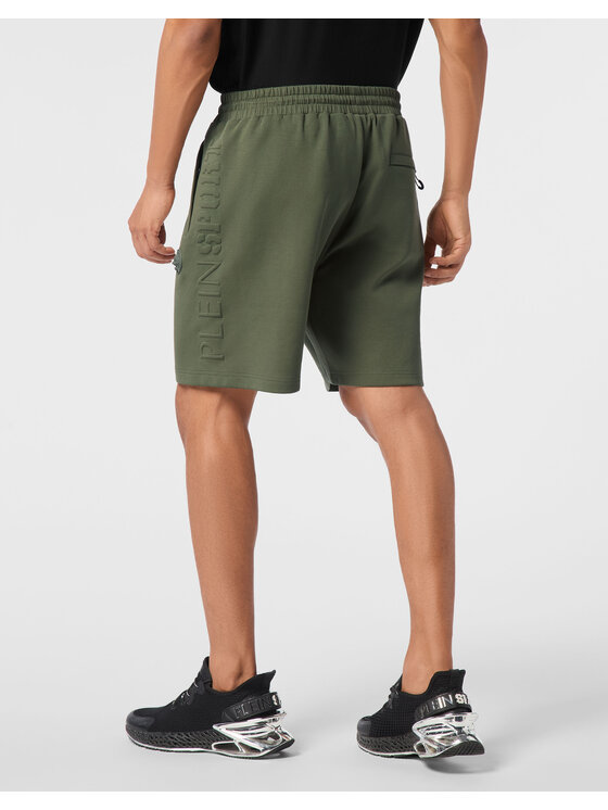 Plein Sport Plein Sport Pantaloncini 28289 Verde Jogger Fit