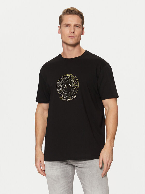 Armani Exchange Tričko XM000328 AF10364 UC001 Čierna Regular Fit