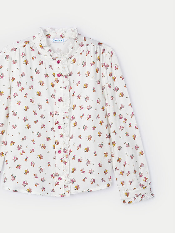 Mayoral Mayoral Camicia 4117 Écru Regular Fit
