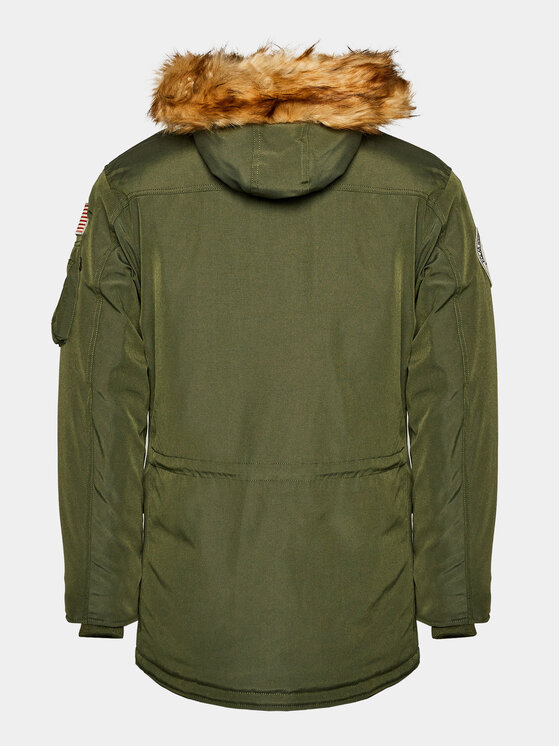 Alpha Industries Alpha Industries Fleecová mikina AI.123144-257-3XL Zelená Parka Fit