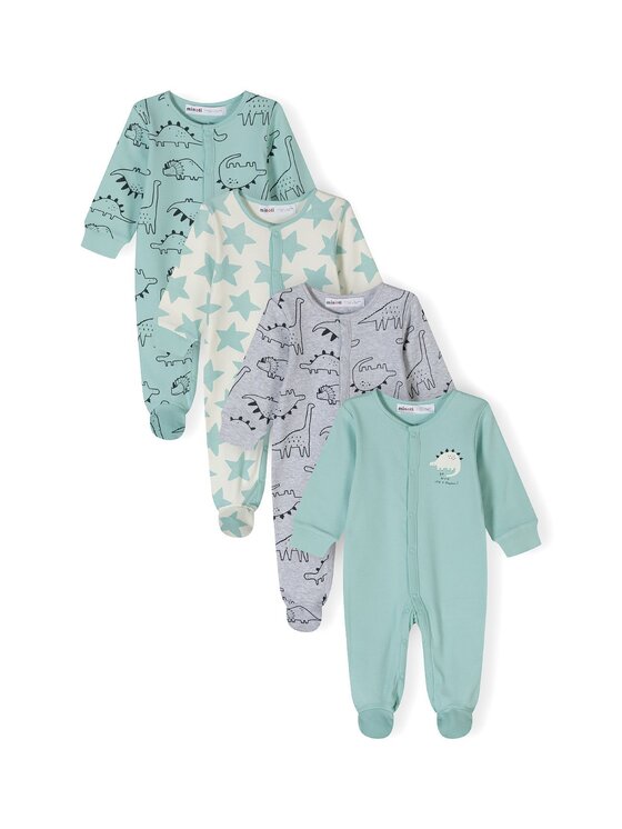 minoti minoti Pajac 24babypack9 Zielony Regular Fit
