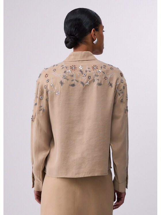 Liu Jo Liu Jo Camicia UA6352T374A51213 Beige Regular Fit