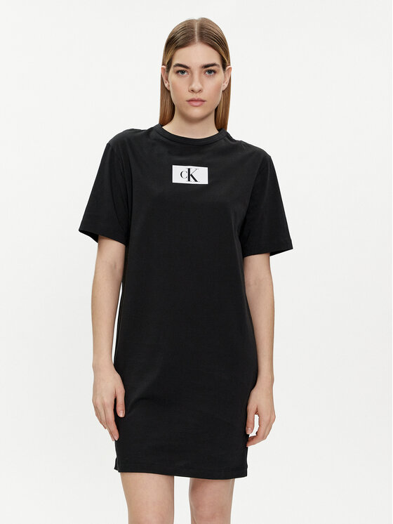 Calvin Klein Underwear Calvin Klein Underwear Rochie de zi 000QS7178E Negru Regular Fit