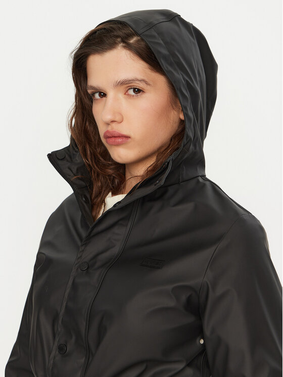 Hunter Hunter Geacă de ploaie Alise HARW0050242 Negru Regular Fit