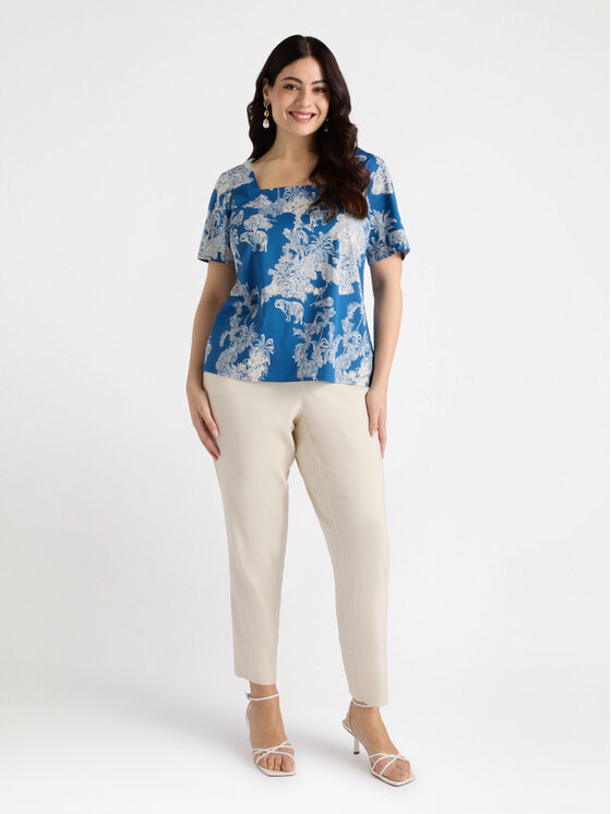 Fiorella Rubino Fiorella Rubino Blusa 2781T002279N0S1 Blu Regular Fit