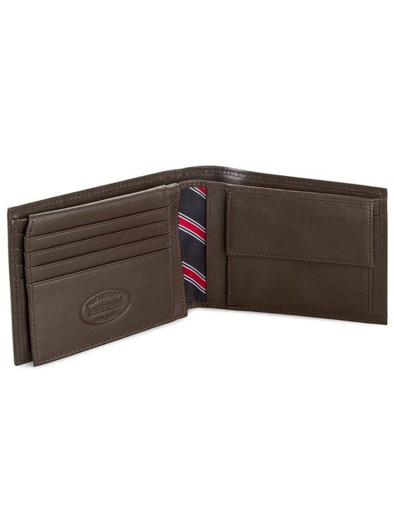 Tommy Hilfiger Tommy Hilfiger Velika moška denarnica Eton Cc Flap And Coin Pocket AM0AM00652/83362 Rjava