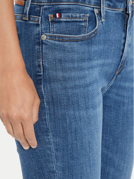 Tommy Hilfiger Tommy Hilfiger Jeans hlače Como WW0WW42488 Modra Skinny Fit