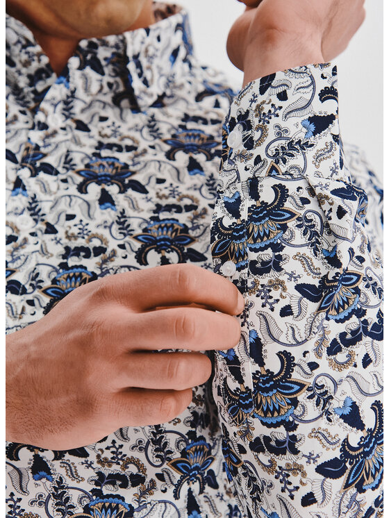 Pako Lorente Pako Lorente Koszula P25WN-1X-035 Biały Slim Fit