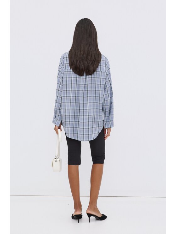 Estro Estro Camicia ER00119773 Blu Oversize