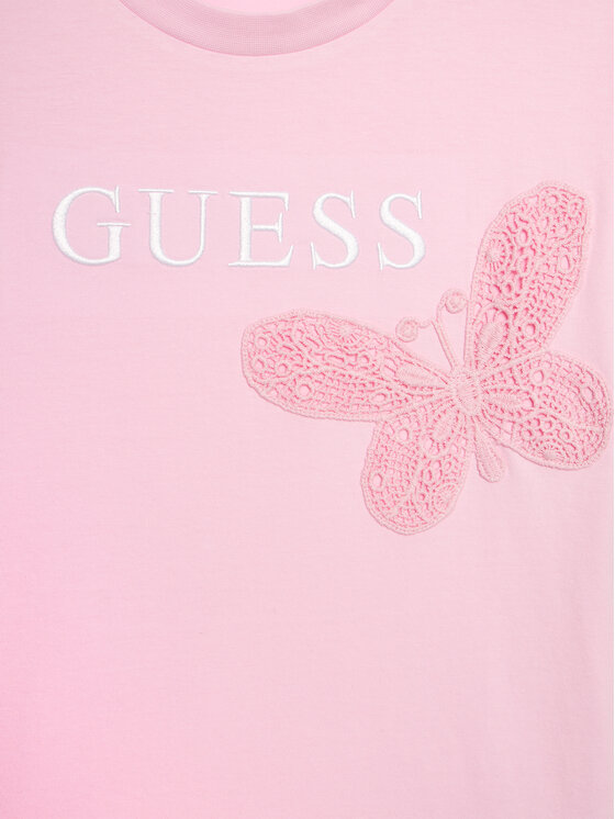 Guess Guess Тишърт J4GI20 K8HM4 Розов Regular Fit