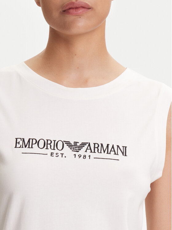 Emporio Armani Underwear Emporio Armani Underwear Felső EW000410 AF10881 U1131 Fehér Regular Fit