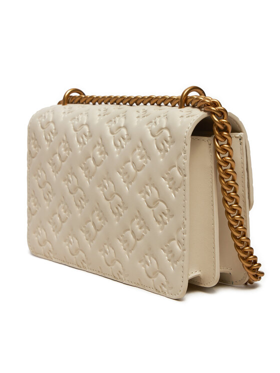 PINKO PINKO Geantă Love One Mini Dc AI 24-25 PLTT 100074 A1YB Écru