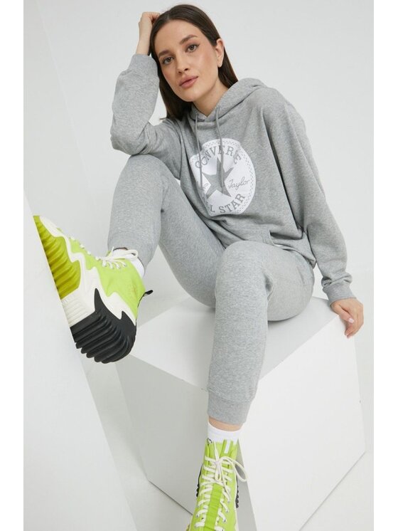 Converse Converse Bluza Chuck Taylor Szary Regular Fit