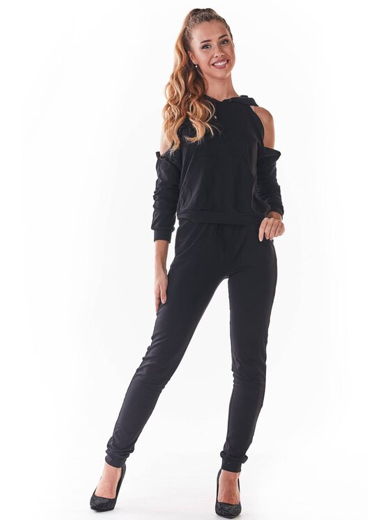 Infinite You Infinite You Bluza M239 Czarny Basic Fit