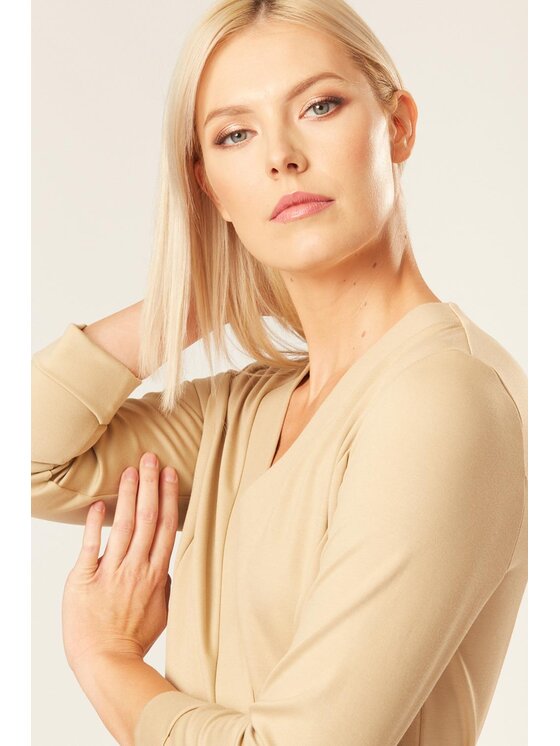 QUIOSQUE QUIOSQUE Každodenné šaty DR2134 Béžová Regular Fit
