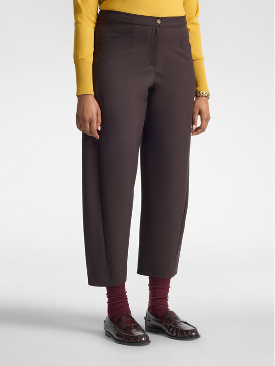 Elena Mirò Elena Mirò Pantaloni di tessuto P058P000586N032 Marrone Regular Fit