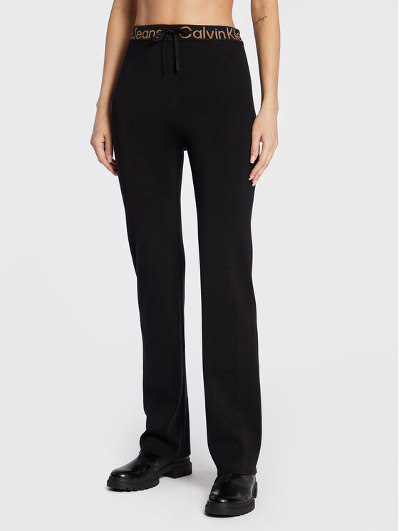 Calvin Klein Jeans Calvin Klein Jeans Pantaloni in maglia J20J219740 Nero Regular Fit