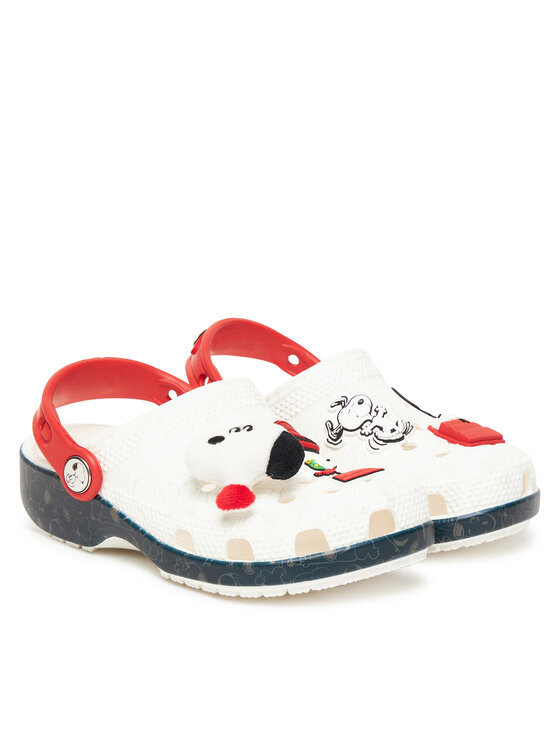 Crocs Crocs Nazouváky Classic Peanuts 21112 Bílá