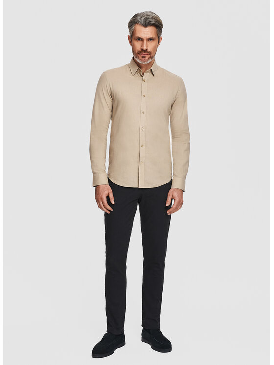 Pako Lorente Pako Lorente Koszula P26SF-1X-021 Beżowy Slim Fit