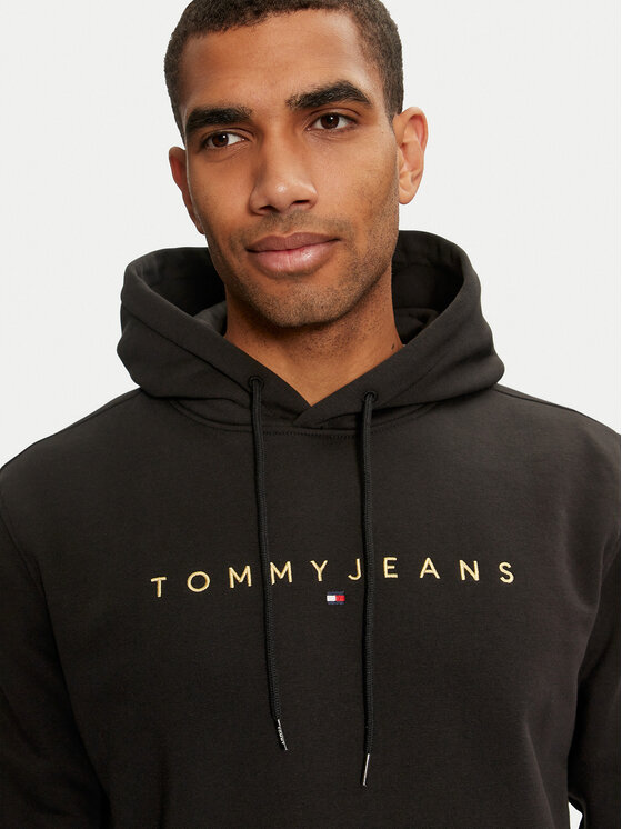 Tommy Jeans Sweatshirt DM0DM20503 Schwarz Regular Fit Modivo