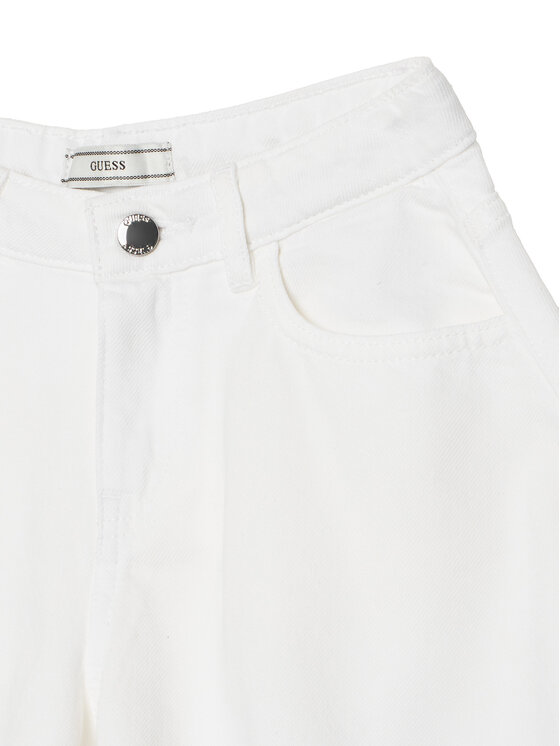 Guess Guess Szorty jeansowe J6RD11 WH1T0 Biały Regular Fit
