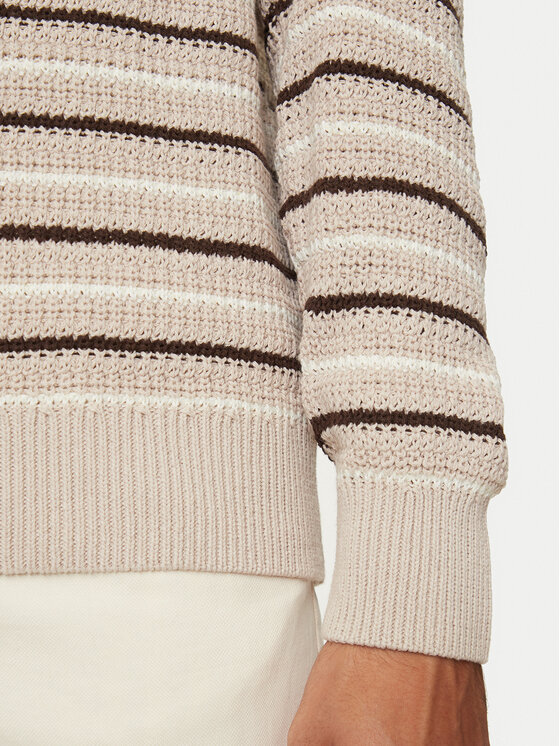 Jack&Jones Jack&Jones Sweter Bronx 12264080 Beżowy Regular Fit