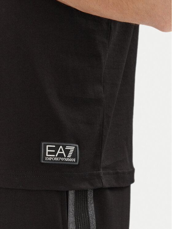EA7 Emporio Armani EA7 Emporio Armani Футболка 7M000138 AF10375 UC001 Чорний Regular Fit