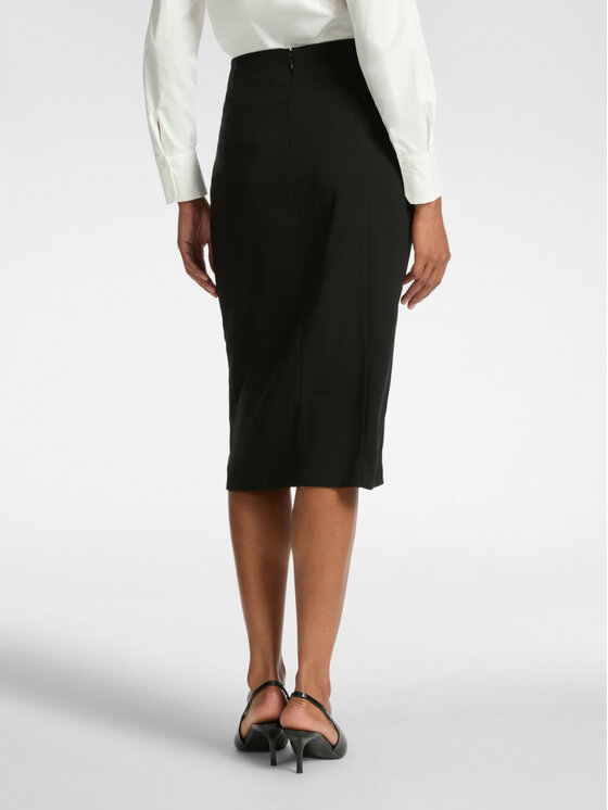 Elena Mirò Elena Mirò Gonna midi 1040P000051N033 Nero Slim Fit
