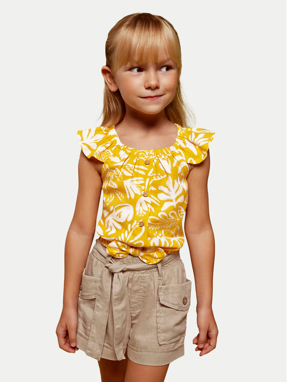Mayoral Mayoral Шорти от плат 3252 Бежов Regular Fit