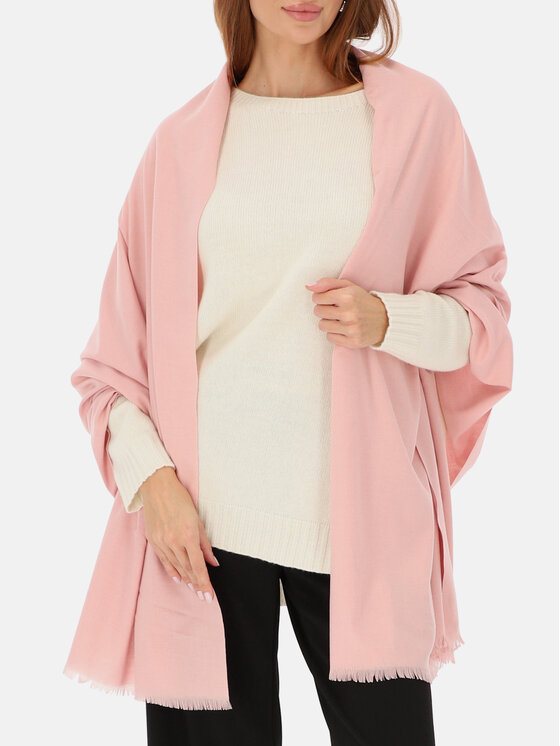 Potis & Verso Potis & Verso Szal GŁADKI Różowy