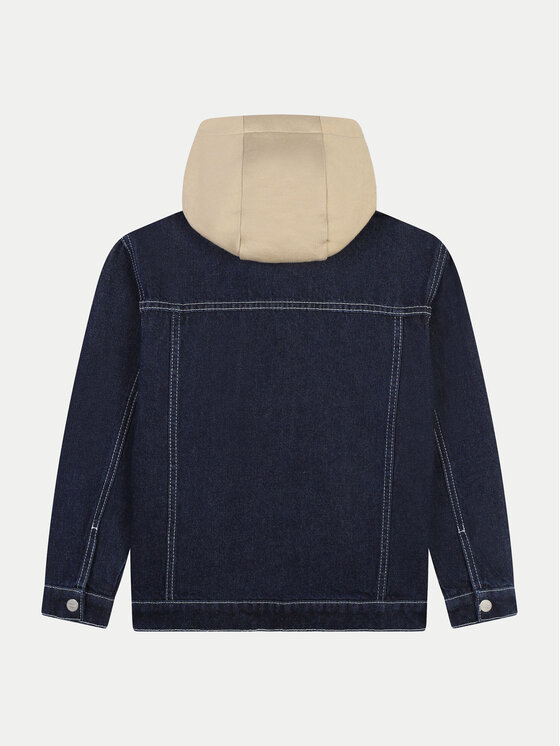 HUGO Hugo Kurtka jeansowa G00158 D Granatowy Regular Fit