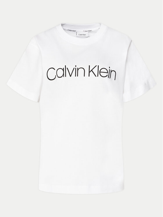 Calvin Klein Curve T-krekls Inclusive K20K203633 Balts Regular Fit