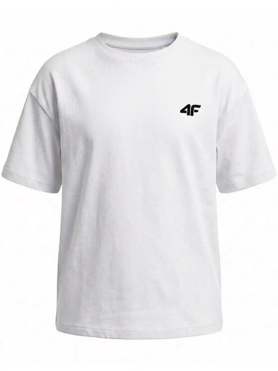 4F 4F T-Shirt 4FJWMM00TTSHF3601-10S Biały Regular Fit