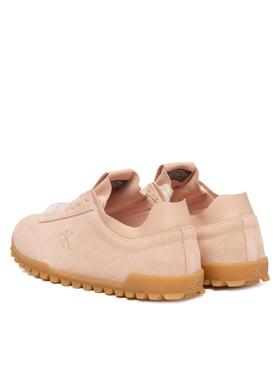 Calvin Klein Calvin Klein Сникърси Low Profile Run Mg Sue Db Laces HW0HW03150 Светлорозов