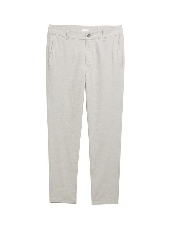Tom Tailor Denim Tom Tailor Denim Szövet nadrág 1044843 Bézs Tapered Fit