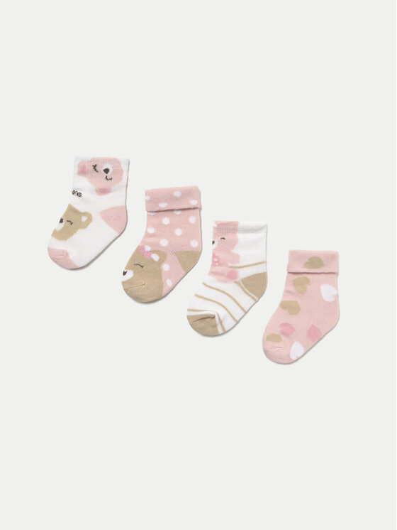 Mayoral Mayoral 4er-Set hohe Kindersocken 9867 Rosa