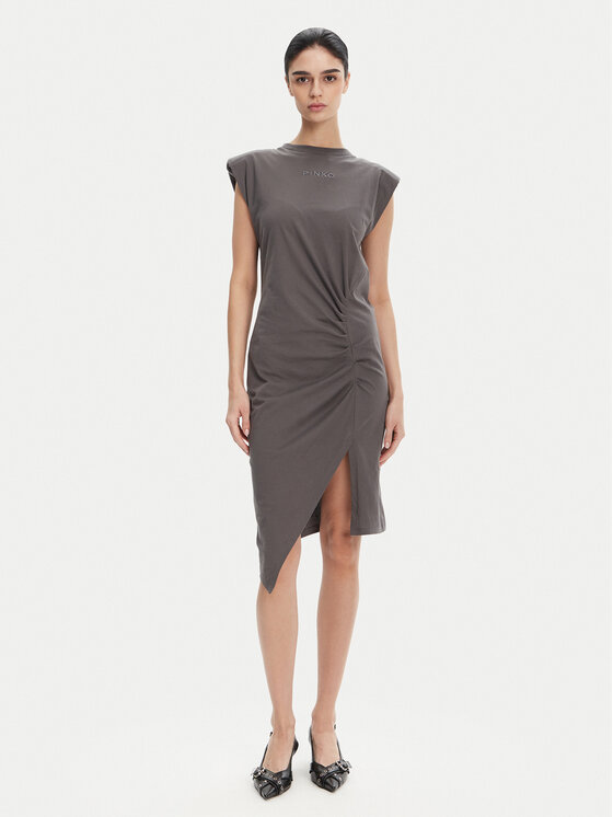 PINKO PINKO Rochie de zi 104614 A2HE Gri Regular Fit