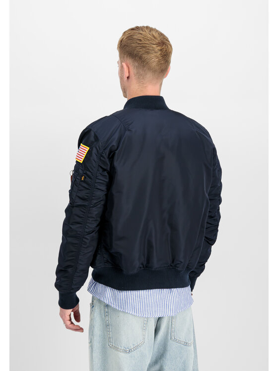 Alpha Industries Alpha Industries Bunda bomber AI.166107-07-5XL Tmavomodrá Slim Fit