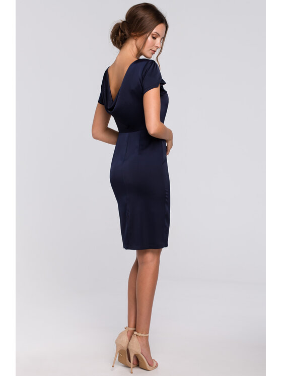 Makover Makover Abito da sera K041 Blu scuro Regular Fit