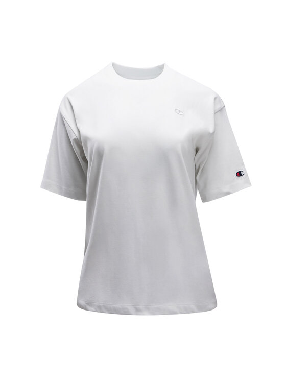 Champion Champion T-Shirt 116692-WW033-BDB_M Biały Oversize