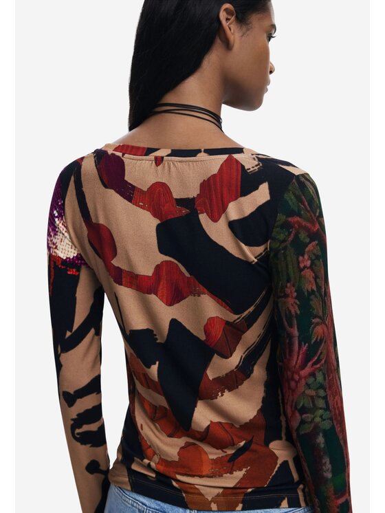 Desigual Desigual Πουλόβερ TS_JAPON_ABBIGLIAMENTO Μπεζ Regular Fit